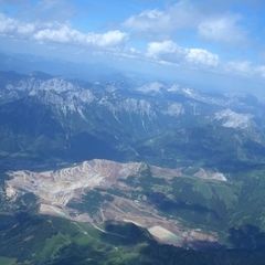 Flugwegposition um 14:23:08: Aufgenommen in der Nähe von Eisenerz, Österreich in 2857 Meter